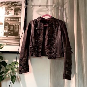 All Saints-Karst Military Distressed Leather